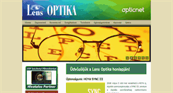 Desktop Screenshot of lensoptika.hu